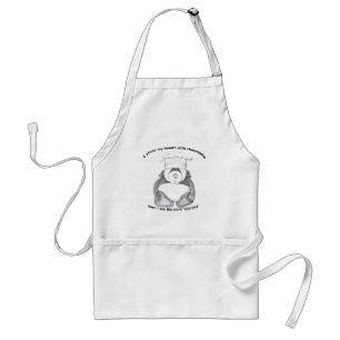Panda Bear Chef Chocolate Adult Apron