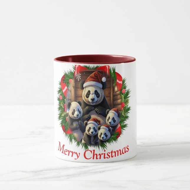 Panda Bear Christmas Mug (Center)