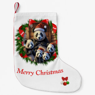 Panda bear Christmas Stocking
