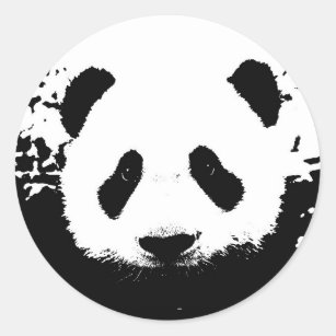 Panda Bear Classic Round Sticker