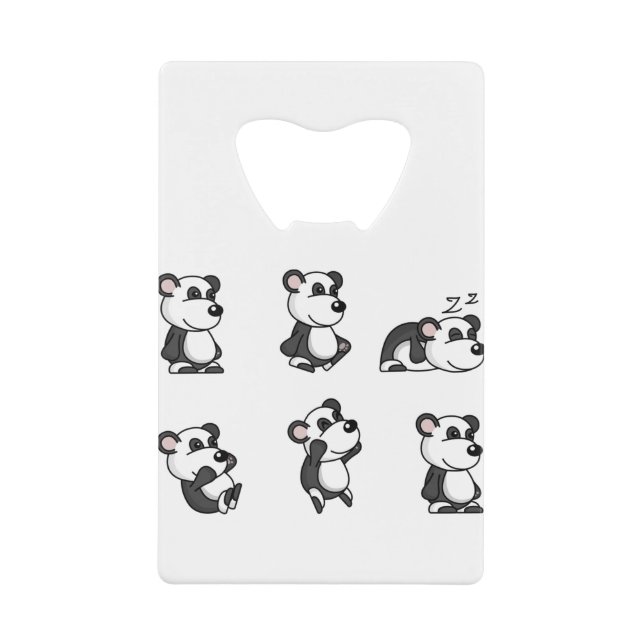 Panda bear credit card bottle opener (Front)