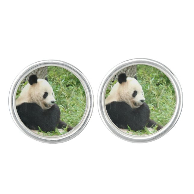 Panda Bear Cufflinks (Front)