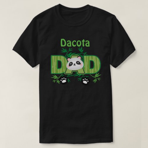 Panda Bear Dad Birthday Shirt