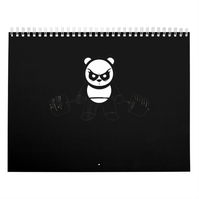 Panda Bear Deadlift - Premium Gym Calendar (Cover)