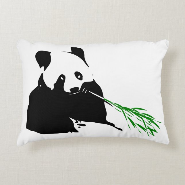 Panda Bear Design. Decorative Pillow (Front)
