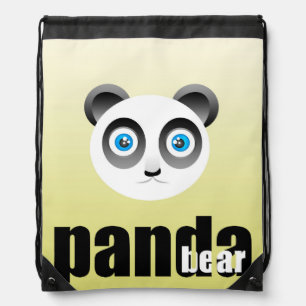 Panda Bear Drawstring Backpack