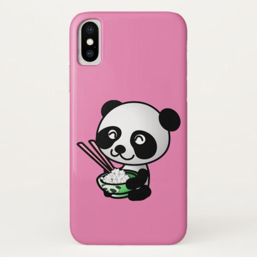 PANDA BEAR EATING CHINESE FOOD  PHONE CASE