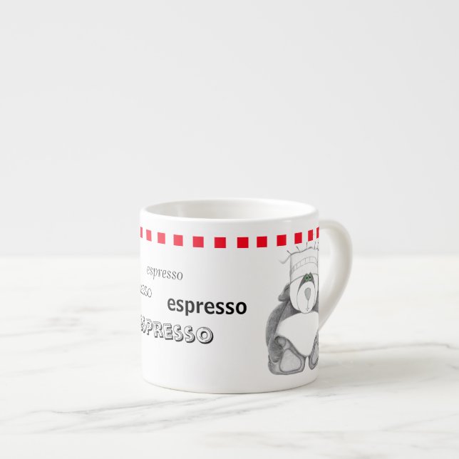 Panda Bear Espresso Cup (Front Right)