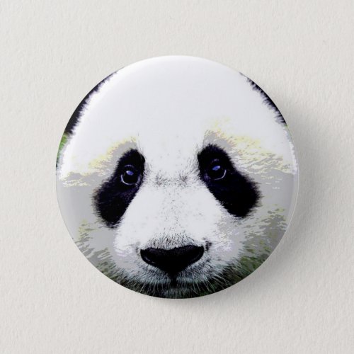 Panda Bear Eyes Pinback Button