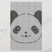 Panda Bear Face On Wave Pattern (Front)
