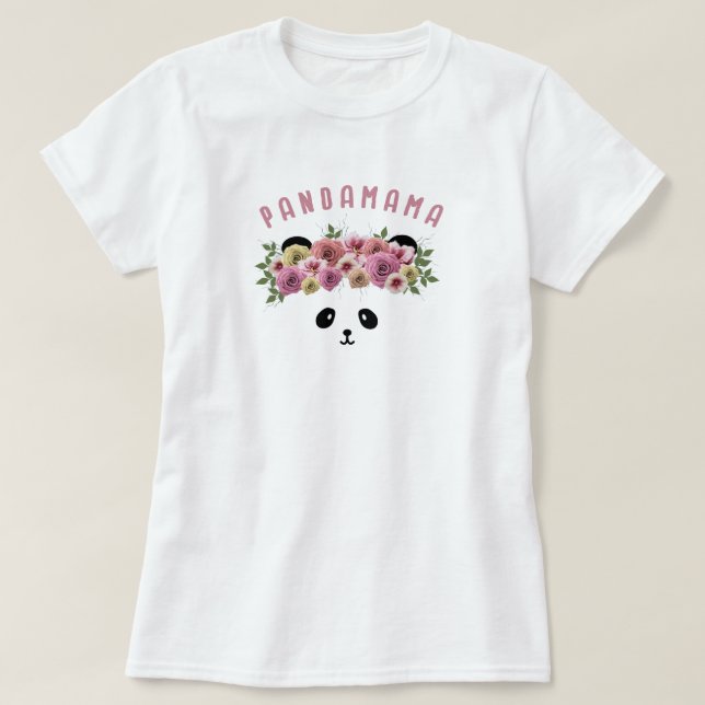 Panda Bear Face Personalized Womens T-Shirt (Design Front)
