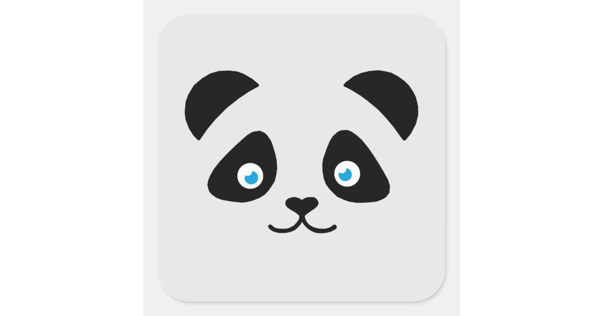 Animated cute panda stickers, white background
