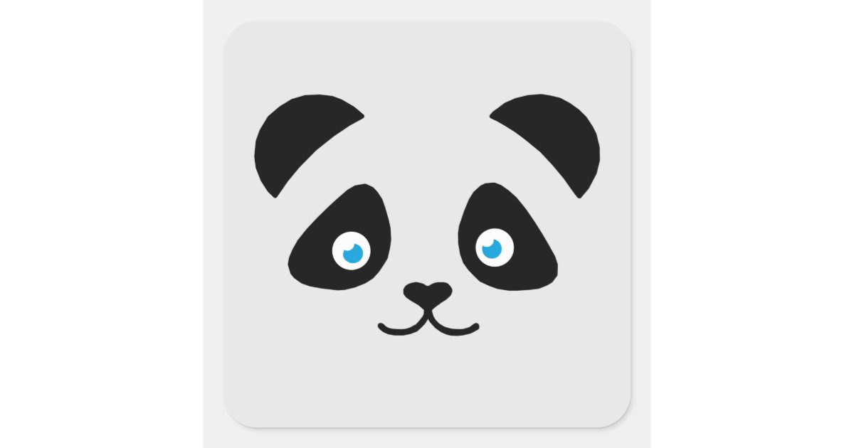 Animated cute panda stickers, white background