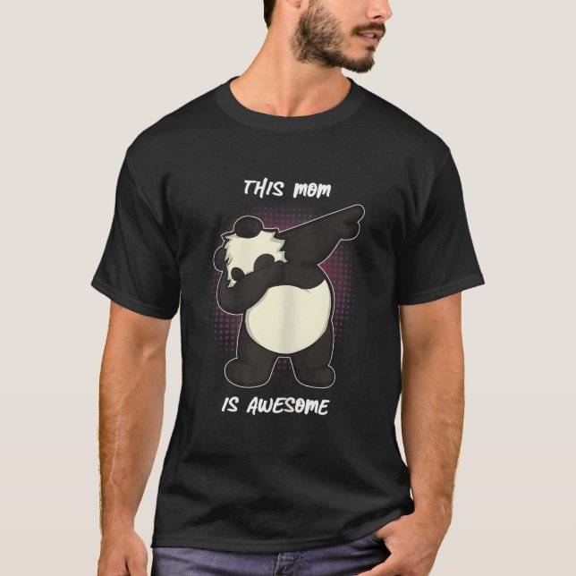Panda Bear For Mom On Mother'S Day T-Shirt (Front)