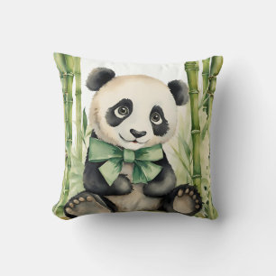 Panda Bear Gender Neutral Throw Pillow