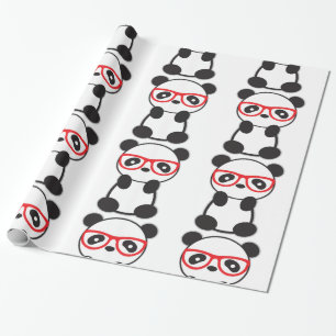 Panda Bear Gift Wrapping Paper