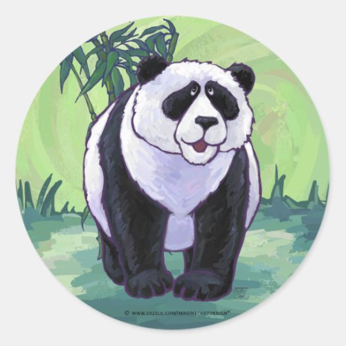 Panda Bear Gifts  Accessories Classic Round Sticker