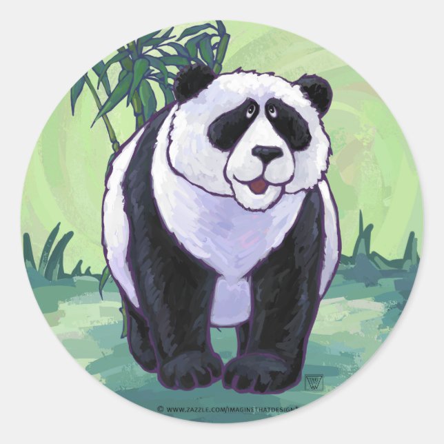 Panda Bear Gifts & Accessories Classic Round Sticker (Front)
