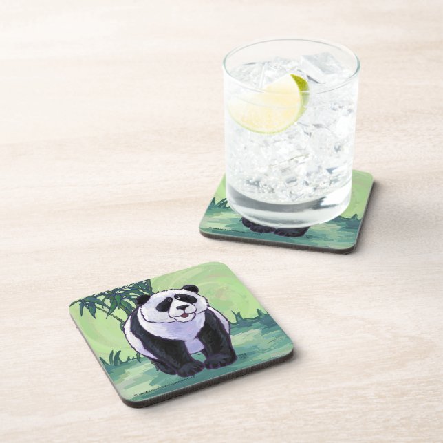 Panda Bear Gifts & Accessories Drink Coaster (Right Side)