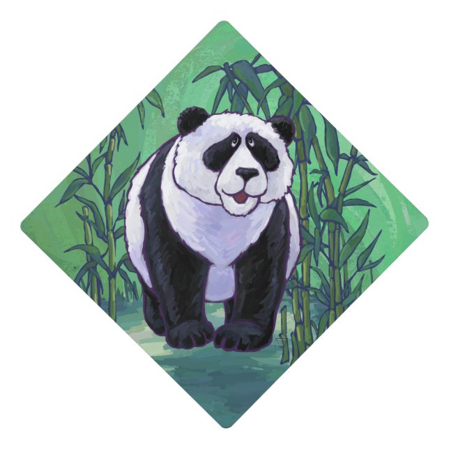 Panda Bear Gifts & Accessories Graduation Cap Topper (Front)