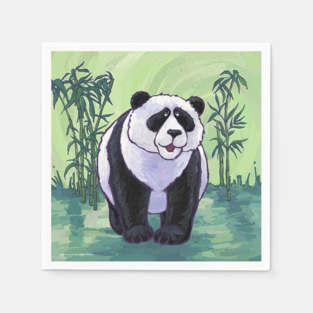 Panda Bear Gifts & Accessories Paper Napkins (Front)