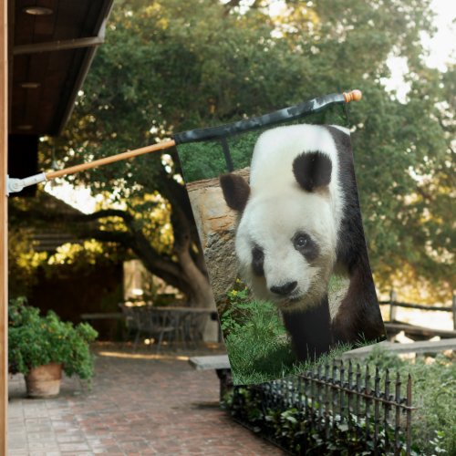 Panda Bear House Flag