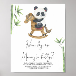 Panda Bear - How big is mommy's belly game Poster