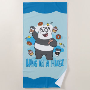 Panda Bear - Hug in a Mug! Beach Towel