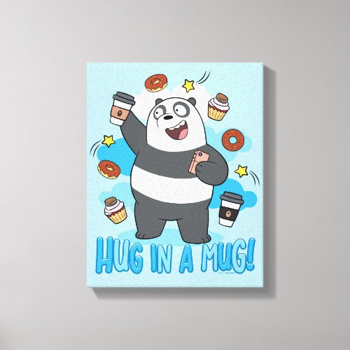 Panda Bear _ Hug in a Mug Canvas Print