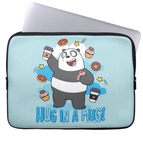 Panda Bear _ Hug in a Mug Laptop Sleeve