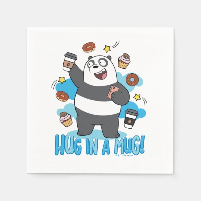 Panda Bear - Hug in a Mug! Napkins (Front)