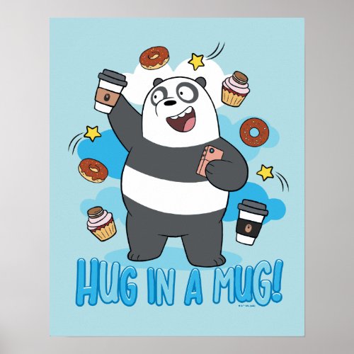 Panda Bear _ Hug in a Mug Poster