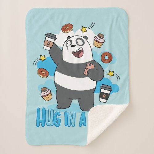 Panda Bear _ Hug in a Mug Sherpa Blanket