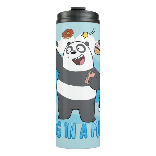 Panda Bear _ Hug in a Mug Thermal Tumbler