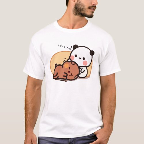 panda bear hug T_Shirt