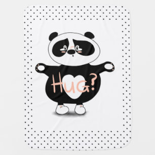 Panda Bear Hugs Baby Blanket