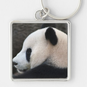 Panda Bear Hugs Keychain