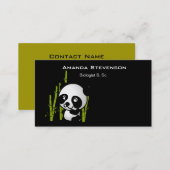 Panda bear in his little bamboo grove business card (Front/Back)