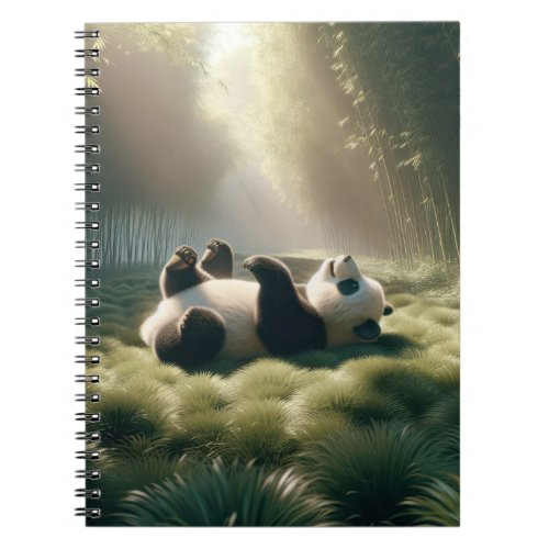 Panda Bear In Sunshine Notebook