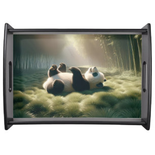 Panda Bear In Sunshine Serving Tray