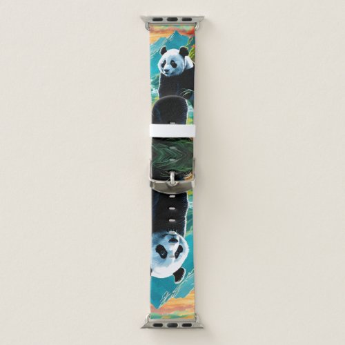 Panda Bear in the clouds Apple Watch Band