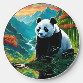 Panda Bear in the clouds Wireless Charger