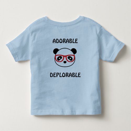 Panda Bear Infant_Adorable Deplorable Leon Toddler T_shirt