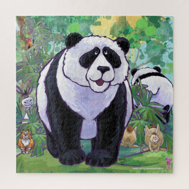 Panda Bear Jungle Fun Jigsaw Puzzle (Vertical)