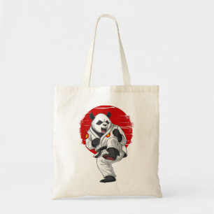 Panda Bear Karate Kickboxing Kung Fu Taekwondo Mar Tote Bag