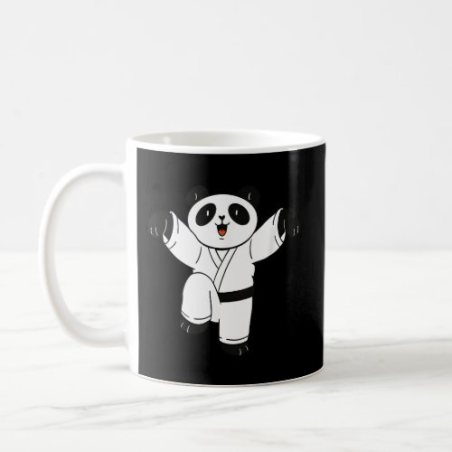 Panda Bear Karate Motif For Children Coffee Mug