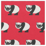 Panda Bear Kid Baby Nursery Red Fabric