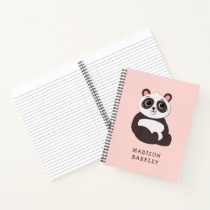 Panda Bear General, Cute Kawaii Notebook by Jesse Steel