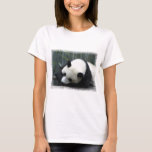 Panda Bear Ladies Fitted T-Shirt