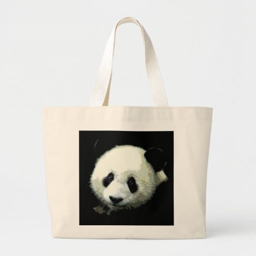 Panda Bear Large Tote Bag